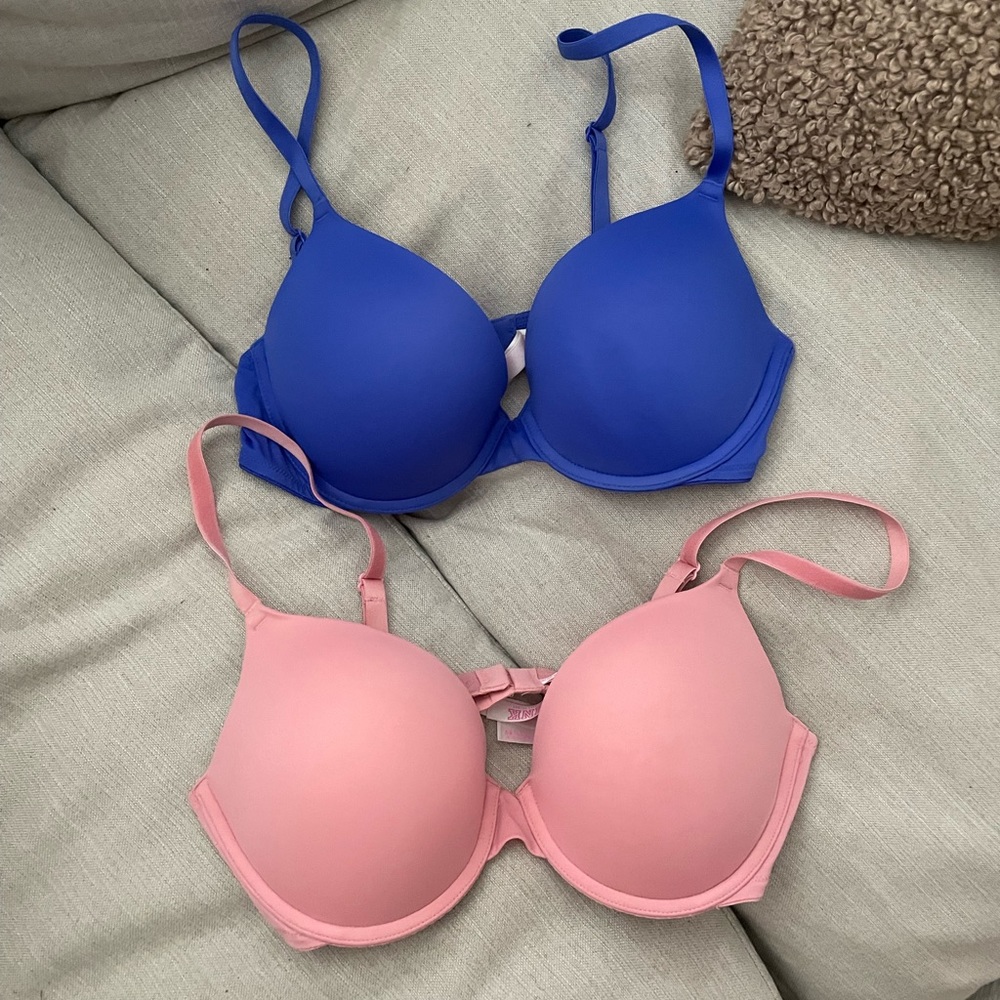 Bundle - Like New 36C VS PINK Wear Everywhere Push-Up Bras